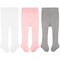CozyWay Cable Knit Cotton Leggings/Tights for Toddler Girls, 3 Pack, White/Pink/Gray, 1-2 Years Old